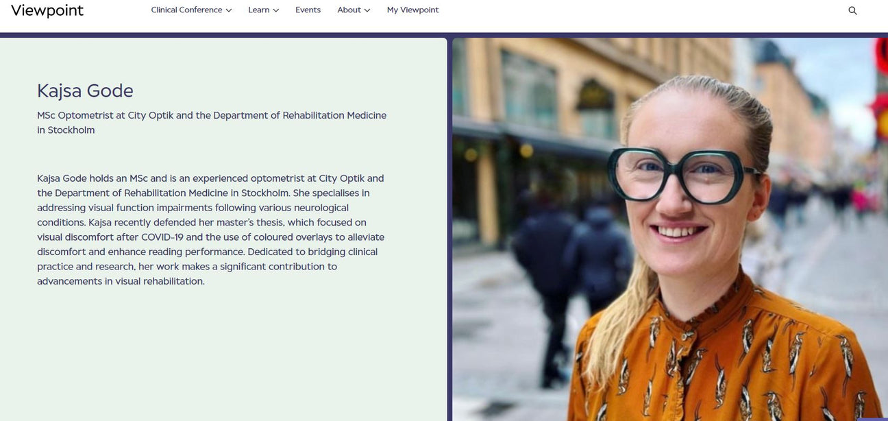 Kajsa föreläser om post-covid och ögonbesvär