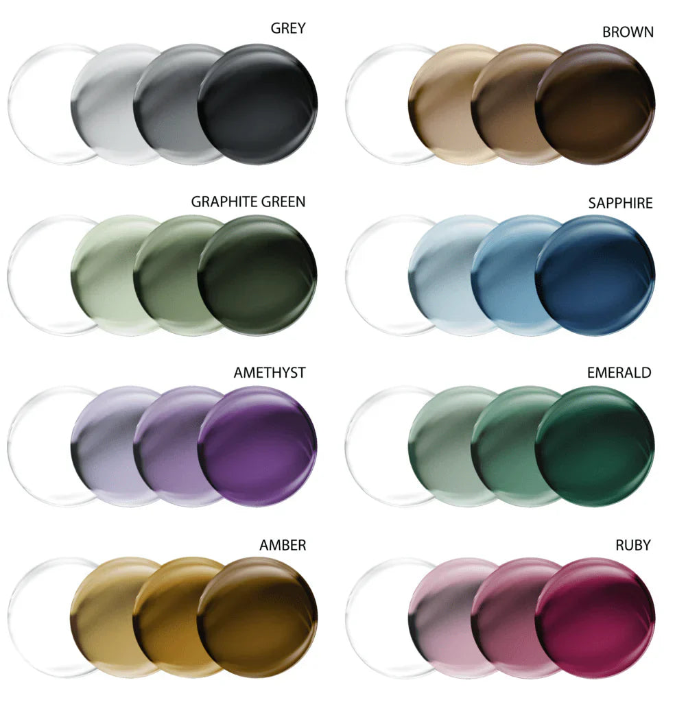 Tonade glas med inbyggd solglasögon-effekt