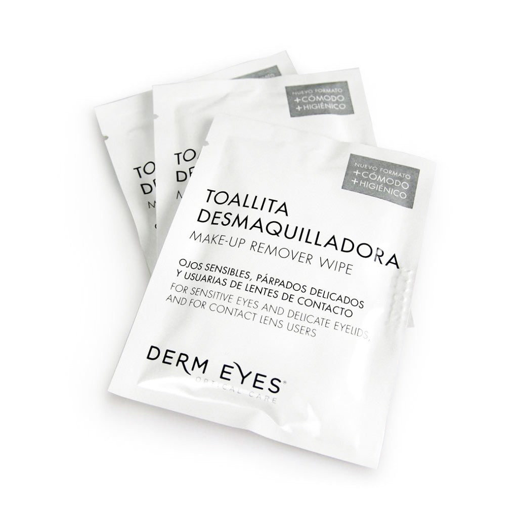 Dermeyes Cleansing Wipes är mjuka och härligt krämiga sminkborttagningsservetter för känsliga ögon och ögonlock. Kan användas av alla hudtyper. Smidigt och enkel rengöring att ta med på resan.