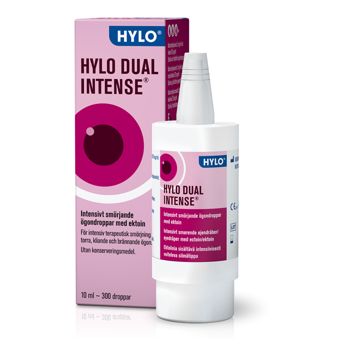 HYLO DUAL INTENSE ögondroppar vid torra inflammerade ögon