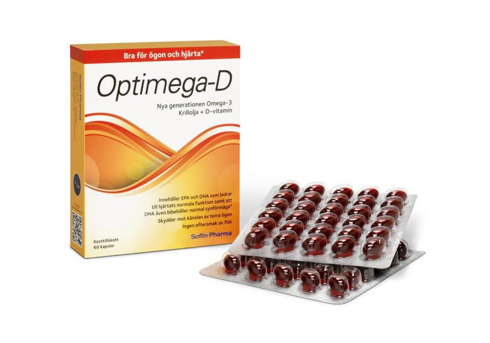 Optimega-D Omega-3 skyddar mot känslan av torra ögon